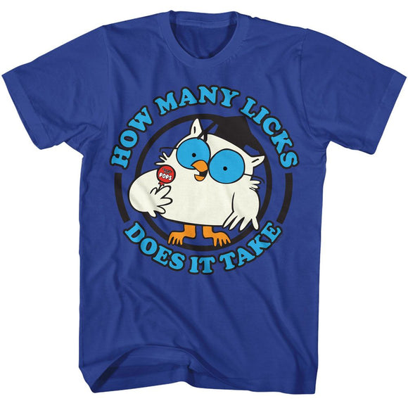 TOOTSIE ROLL MR OWL LICKS S T-Shirt in Royal