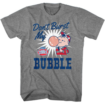 TOOTSIE ROLL DONT BURST BUBBLE S T-Shirt in Graphite Heather