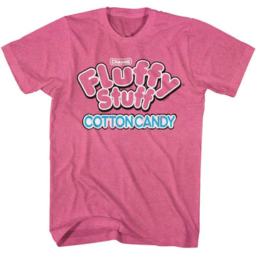 TOOTSIE ROLL FLUFFY STUFF LOGO S T-Shirt in Retro PINK Heather