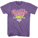 TOOTSIE ROLL FLUFFY STUFF TRIANGLE S T-Shirt in Purple Heather