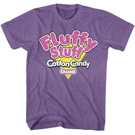 TOOTSIE ROLL FLUFFY STUFF TRIANGLE S T-Shirt in Purple Heather