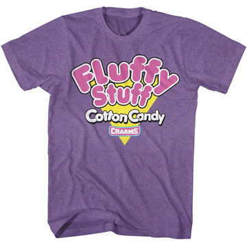 TOOTSIE ROLL FLUFFY STUFF TRIANGLE S T-Shirt in Purple Heather