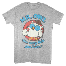 TOOTSIE ROLL HOW MANY LICKS S T-Shirt in GRAY Heather
