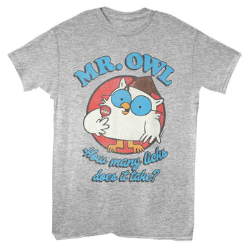 TOOTSIE ROLL HOW MANY LICKS S T-Shirt in GRAY Heather