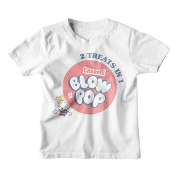 TOOTSIE ROLL TWO TREATS IN ONE TODDLER 2T T-Shirt in White