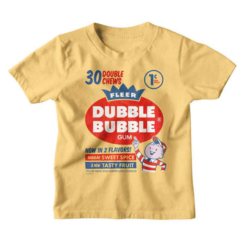 TOOTSIE ROLL DUBBLE BUBBLE 50S TODDLER 2T T-Shirt in Banana