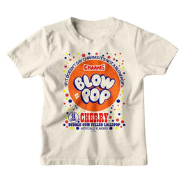 TOOTSIE ROLL BLOW POP POLKA DOT YOUTH XS 5 6 T-Shirt in Natural