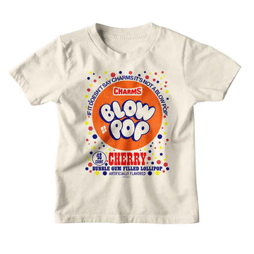 TOOTSIE ROLL BLOW POP POLKA DOT YOUTH XS 5 6 T-Shirt in Natural