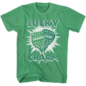 TOOTSIE ROLL LUCKY CHARM S T-Shirt in Kelly Heather