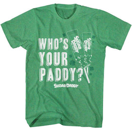 TOOTSIE ROLL WHOS YOUR PADDY S T-Shirt in Kelly Heather