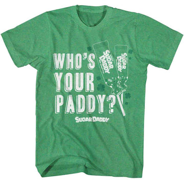 TOOTSIE ROLL WHOS YOUR PADDY S T-Shirt in Kelly Heather