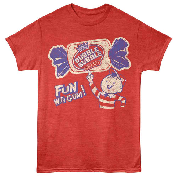TOOTSIE ROLL FUN WITH GUM S T-Shirt in RED Heather
