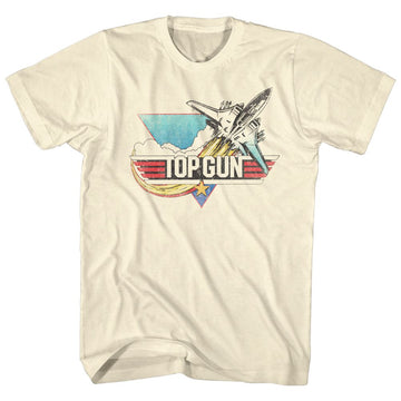 TOP GUN FADE S T-Shirt in Natural