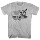TOP GUN BLACK S T-Shirt in GRAY Heather
