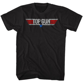 TOP GUN LOGO S T-Shirt in Black
