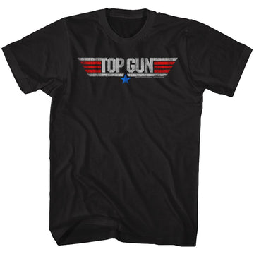 TOP GUN LOGO S T-Shirt in Black