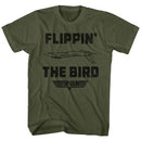 TOP GUN DA BIRD S T-Shirt in Military Green
