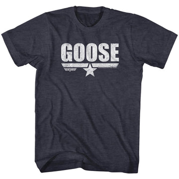 TOP GUN GOOSE S T-Shirt in NAVY Heather