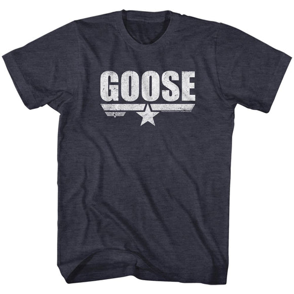 TOP GUN GOOSE S T-Shirt in NAVY Heather