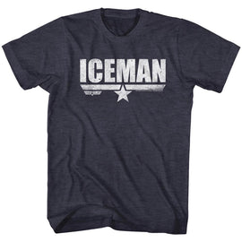 TOP GUN ICE MAN S T-Shirt in NAVY Heather