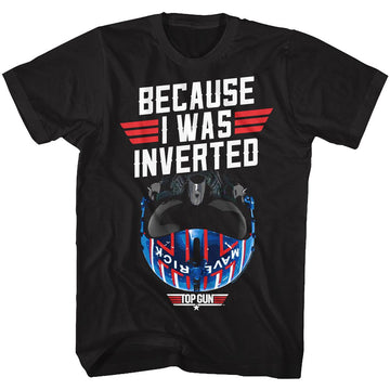 TOP GUN INVERTED S T-Shirt in Black