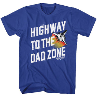 Top Gun Hwy To Dad Zone Adult T-Shirts
