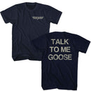 TOP GUN TALK TO ME FRONT AND BACK S ***F&B*** T-Shirt in NAVY