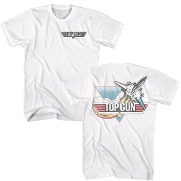 TOP GUN VINTAGE JET F B ***F&B*** S T-Shirt in White