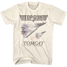 TOP GUN TOMCAT S T-Shirt in Natural