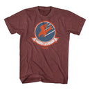 TOP GUN VAW110 S T-Shirt in Vintage Maroon Heather