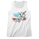 TOP GUN FADE TANK S T-Shirt in White