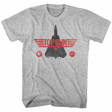 TOP GUN TOMCAT S T-Shirt in GRAY Heather
