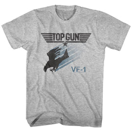 TOP GUN BIRD OF THUNDER S T-Shirt in GRAY Heather