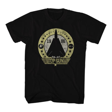 TOP GUN STARS AND SUCH S T-Shirt in Black