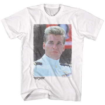 TOP GUN ICEMAN FADE S T-Shirt in White