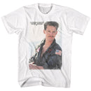 TOP GUN GOOSE FADE S T-Shirt in White