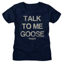 TOP GUN TALK GOOSE LADIES S T-Shirt in NAVY