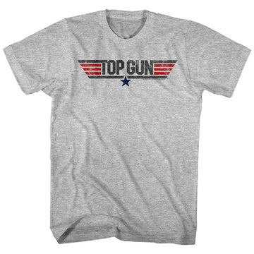 TOP GUN LOGO S T-Shirt in GRAY Heather