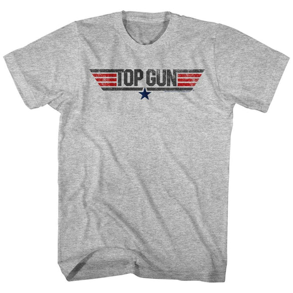 TOP GUN LOGO S T-Shirt in GRAY Heather