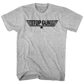 TOP GUN LOGO S T-Shirt in GRAY Heather