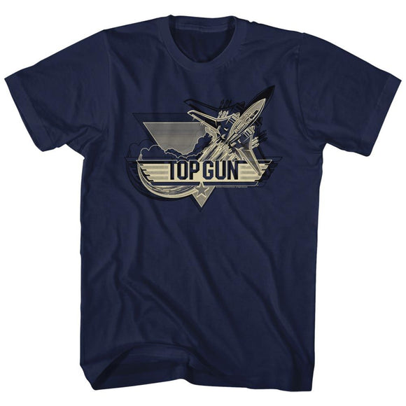 TOP GUN PLANE S T-Shirt in NAVY