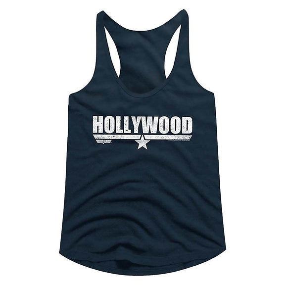TOP GUN HOLLYWOOD LADIES RACERBACK S T-Shirt in Midnight NAVY