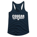 TOP GUN COUGAR LADIES RACERBACK S T-Shirt in Midnight NAVY