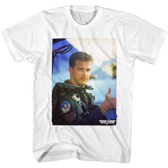 TOP GUN GOOSE VINTAGE S T-Shirt in White