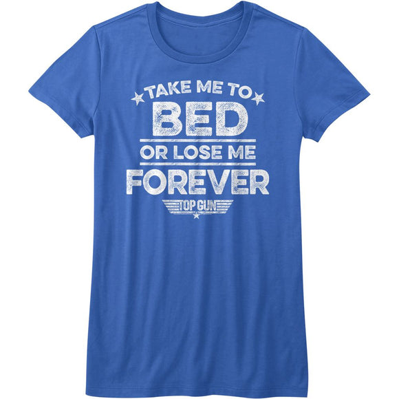 TOP GUN LOSE ME FOREVER S T-Shirt in Royal