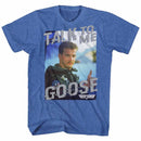 TOP GUN TALK TO ME S T-Shirt in Royal Heather
