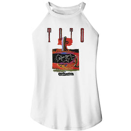 TOTO KINGDOM OF DESIRE LADIES SLEEVELESS ROCKER T-Shirt in White