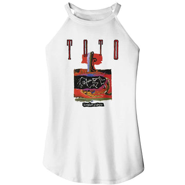 TOTO KINGDOM OF DESIRE LADIES SLEEVELESS ROCKER T-Shirt in White
