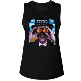 TOTO MINDFIELDS LADIES MUSCLE TANK S T-Shirt in Black