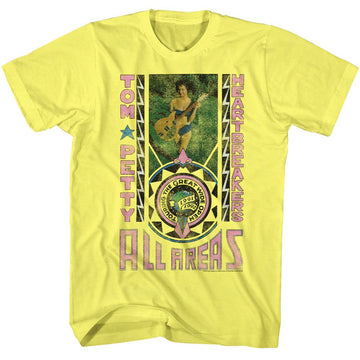 TOM PETTY ALL AREA ACCESS S T-Shirt in Yellow Heather